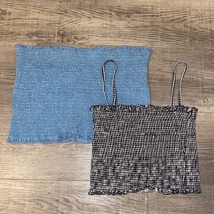 🌸SOLD🌸Stretchy Crop Top Duo